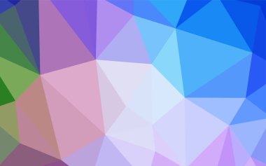 Açık mavi, kırmızı vektör soyut mozaik arka plan. Glitter soyut resim zarif bir üçgen ile. Web siteniz için köşeli tasarım.