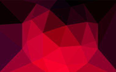 Koyu kırmızı vektör degrade üçgenler şablonu. Üçgenler ile renkli soyut resimde. İşiniz için yeni tasarım.