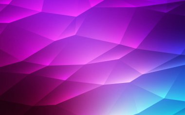 Pembe ışık, vektör düzen hatları, üçgenler ile mavi. Modern Soyut illüstrasyon renkli üçgenler ile. Şablon arka plan olarak kullanılabilir.