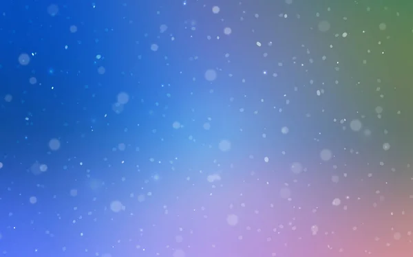 Γαλάζιο Πράσινο Διάνυσμα Μοτίβο Χριστούγεννα Νιφάδες Χιονιού Θολή Διακοσμητικό Σχεδιασμό — Διανυσματικό Αρχείο