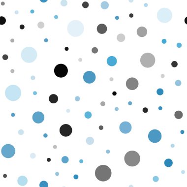 Hafif mavi vektör sorunsuz zemin noktalar ile. Renkli gradyan ile arka plan üzerinde bulanık kabarcıklar. Duvar kağıdı, kumaş üreticileri için modaya uygun bir tasarım.