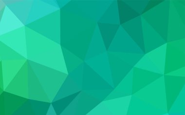 Işık yeşil vektör soyut poligonal şablonu. Üçgenler ile modern soyut resim. Cep telefonu arka plan için şablon.