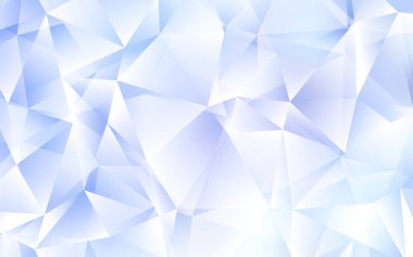 Kristaller, üçgen ışık mavi vektör şablonu. İllüstrasyon renkli üçgenler dizi. İşletme reklam, kitapçıklar, broşürler için desen