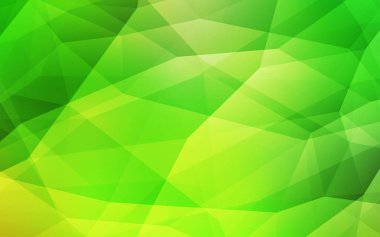 Üçgen kapak parlayan ışık yeşil vektör. Glitter soyut resim zarif bir üçgen ile. Afiş için tamamen yeni şablon.