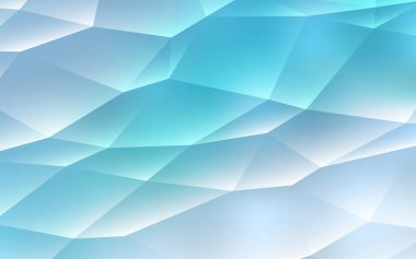 Hafif mavi vektör kapak poligonal tarzı. Renkli gradyan ile arka plan üçgenler. En iyi tasarım, reklam, poster, afiş için.