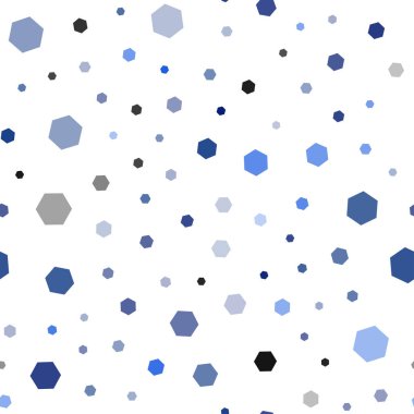 Koyu mavi vektör sorunsuz altıgen stil şablonu. Glitter altıgen stil soyut çizimde. Desen olabilir reklam, kitapçıklar için.