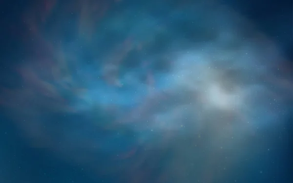 Hellblaue Vektorschablone Mit Raumsternen Moderne Abstrakte Illustration Mit Sternen Großen — Stockvektor