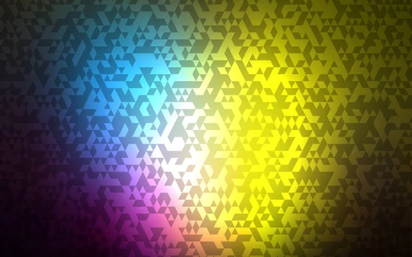 Cobertura Vetorial Multicolor Escura Estilo Poligonal Ilustração Com Conjunto Triângulos —  Vetores de Stock