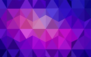 Açık mavi, kırmızı vektör soyut poligonal şablonu. Poligonal illüstrasyon parlayan, hangi üçgen oluşur. Tamamen yeni bir tasarım sizin broşürü.