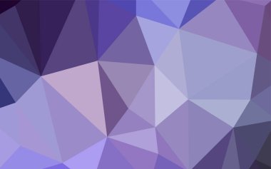 Hafif mor vektör düşük poli düzeni. Üçgen geometrik örnek gradyan ile. Afiş için tamamen yeni şablon.