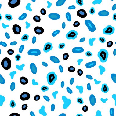 Hafif pembe, mavi vektör noktalar ile sorunsuz kapak. Bulanık damla Glitter soyut Illustration yağmur. Desen tasarım pencere panjur, perdeler.