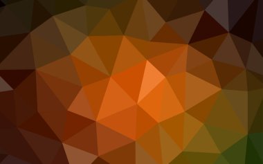 Koyu yeşil, sarı vektör Çokgen soyut düzeni. Renkli resimde gradyan ile poligonal tarzı. Marka kitap için yeni şablon.