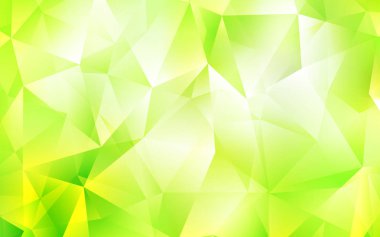 Açık yeşil, sarı vektör zemin çizgili, üçgenler. Üçgen doğa tarzı ile güzel illüstrasyon. Şablon arka plan olarak kullanılabilir.