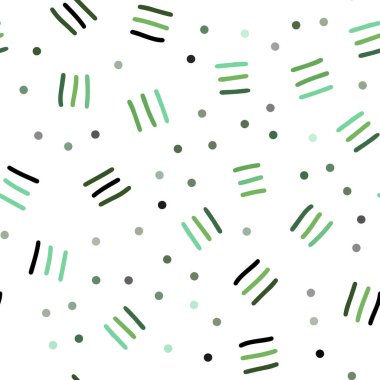 Işık yeşil vektör geometrik çizgilerle sorunsuz şablonu. Renkli kesintisiz Degrade çizgiler ve matematik belirtileri ile. Duvar kağıdı, kumaş üreticileri için modaya uygun bir tasarım.