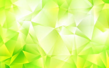 Açık yeşil, sarı vektör şablon kristalleri, üçgenler ile. Renkli gradyan ile arka plan üçgenler. Desen Web siteleri için kullanılabilir.