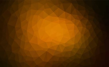 Koyu turuncu vektör Çokgen arka plan. Üçgenler ile renkli soyut resimde. Senin arka plan için dokulu deseni.
