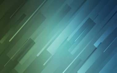 Açık mavi, vektör şablonu tekrar tekrar sopa ile yeşil. Bulanık arka plan gradyan ile satırlarda. Reklam, kitapçıklar, broşürler için şablon.