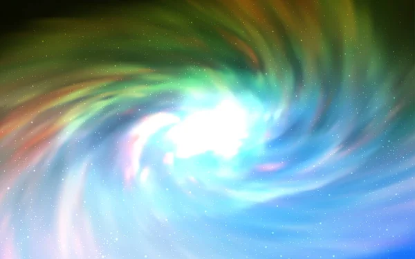 Светло Голубая Зеленая Векторная Текстура Звездами Молочного Пути Современная Абстрактная — стоковый вектор