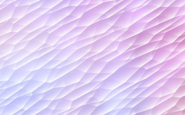 Світло Фіолетовий Рожевий Векторний Шаблон Кристалами Трикутниками Блискуча Абстрактна Ілюстрація — стоковий вектор