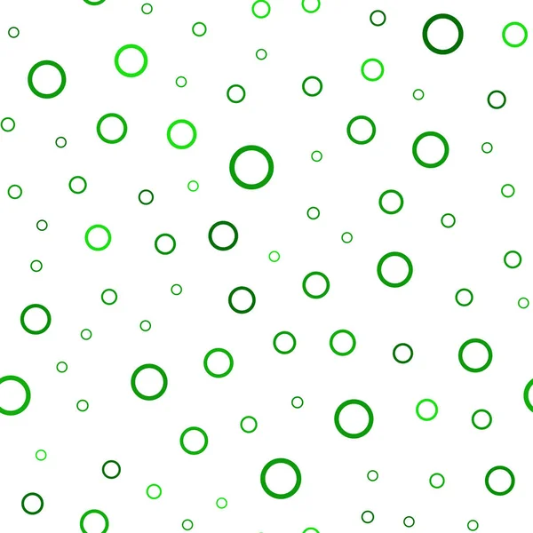 Světle Zelené Vektor Bezproblémové Šablona Kruhy Rozmazané Bubliny Pozadí Abstraktní — Stockový vektor