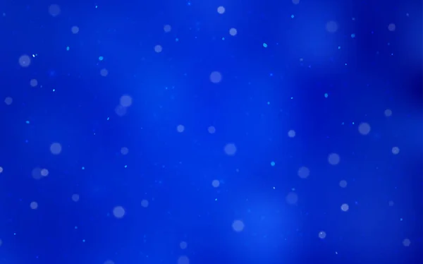 Textura Vectorial Azul Claro Con Copos Nieve Colores Ilustración Abstracta — Vector de stock