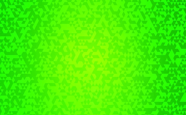 Világos Zöld Vektor Elrendezés Vonalakkal Háromszögek Csillogó Absztrakt Illusztráció Háromszög — Stock Vector