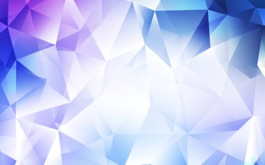 Hafif pembe, mavi vektör kapak poligonal tarzı. Üçgen doğa tarzı ile güzel illüstrasyon. İşletme reklam, kitapçıklar, broşürler için desen