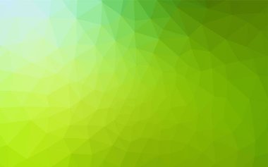 Açık yeşil, sarı vektör üçgen kapak parlayan. Geometrik şekil gradyan ile Origami tarzında. İşiniz için yeni tasarım.