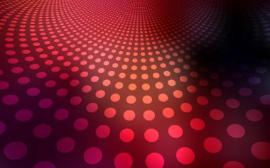 Daireler ile koyu kırmızı vektör şablonu. Renkli gradyan ile arka plan üzerinde bulanık kabarcıklar. Reklam, poster, afiş, Web sitenizin için yeni tasarım.