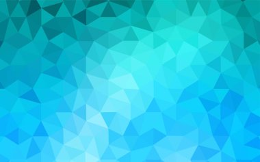 Işık Mavisi vektör soyut mozaik deseni. Yarım ton şeklinde, üçgenli yaratıcı illüstrasyon. Marka kitabınız için yeni şablon.