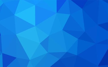 Hafif mavi vektör zemin Çokgen. Üçgenler ile renkli resimde parlayan. Marka kitap için yeni şablon.