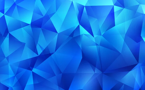 Fondo Vector Azul Claro Con Triángulos Triángulos Sobre Fondo Abstracto — Vector de stock