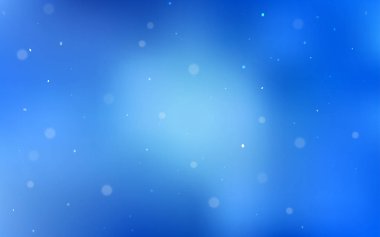 Noktalar ile ışık mavi vektör kapak. Bulanık daireler doğa tarzı ile güzel renkli resimde. Desen doku duvar kağıdı olarak kullanılabilir.