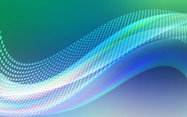 Açık mavi, yeşil vektör kapak ile noktalar, çizgiler. Renkli resimde daire ve çizgili fütüristik tarzı. Marka kitap için yeni şablon.