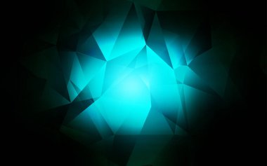 Kristaller, üçgen koyu mavi vektör şablonu. Glitter soyut resim üçgen şekiller ile. En iyi tasarım, reklam, poster, afiş için.