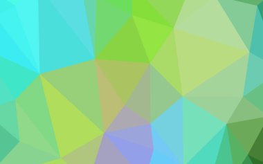 Açık mavi, vektör degrade üçgenler desen sarı. Gradyan ile zarif parlak poligonal illüstrasyon. Tamamen yeni bir tasarım sizin broşürü.