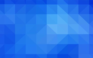 Hafif mavi vektör düşük poli kapak. Noktalı resim stili üçgenler ile yaratıcı çizimde. Tamamen yeni bir tasarım sizin broşürü.