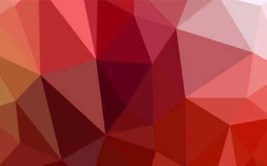 Koyu turuncu vektör soyut çokgen şablon. Üçgenli renkli soyut çizimler. Dizaynınız için üçgen desen.