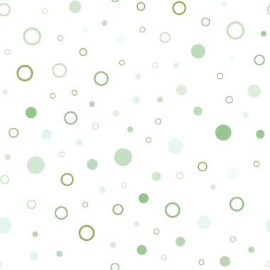 Açık mavi, daireler ile sorunsuz şablon vektör yeşil. Kabarcıkları ile soyut tarzda bulanık dekoratif tasarım. Kartvizit, Web siteleri için şablon.