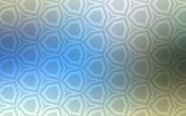 Açık mavi, vektör zemin altıgenler ile yeşil. Glitter altıgen stil soyut çizimde. Desen doku duvar kağıdı için.