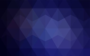 Pembe ışık, vektör degrade üçgenler şablon mavi. Üçgenler ile renkli resimde parlayan. Afiş için tamamen yeni şablon.