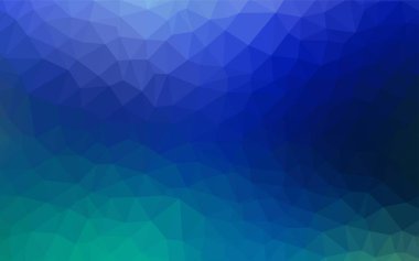 Açık mavi, vektör soyut poligonal şablon yeşil. Renkli resimde üçgenler ile soyut tarzda. Tamamen yeni bir tasarım sizin broşürü.