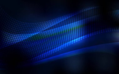 Koyu mavi vektör zemin noktalar ve çizgiler ile. Bağlantı noktaları ve çizgileri renkli arka plan üzerinde tasarım yapın. Duvar kağıdı, kumaş üreticileri için modaya uygun bir tasarım.