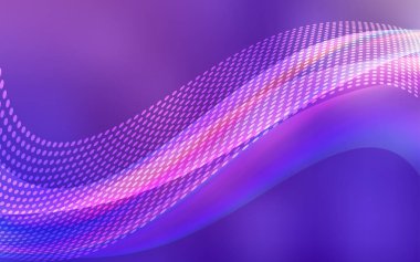 Mor ışık, daire, üçgen şablonuyla vektör pembe. Küreler ve çizgiler ile modern soyut renkli resimde. Tasarım, iş reklam için.