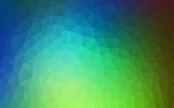 Ανοιχτό Μπλε Πράσινο Διανυσματικό Αφηρημένο Πολύγωνο Φόντο Πολύχρωμη Αφηρημένη Απεικόνιση — Διανυσματικό Αρχείο