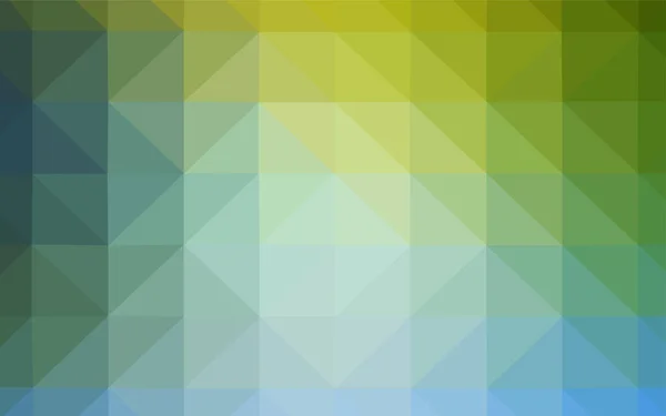 浅蓝色 绿色矢量抽象多边形背景 具有多边形形状的示例 您的品牌手册的新模板 — 图库矢量图片