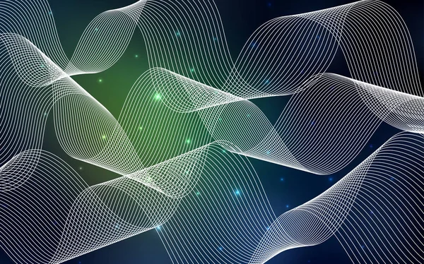 Koyu yeşil vektör desen Noel şeritler. Dekoratif şeritler illüstrasyon soyut şablonunda parlayan. Desen için Doğum günü hediyeleri, tebrikler kullanılabilir.