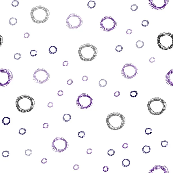 Dark Purple Vector Seamless Background Bubbles Blurred Decorative Design Abstract — Stock Vector