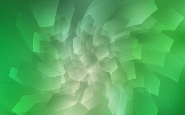Светло Зеленый Векторный Узор Цветными Шестиугольниками Абстрактная Иллюстрация Красочными Шестиугольниками — стоковый вектор