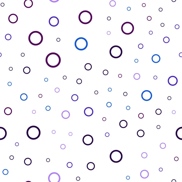 Tmavě Růžová Modrá Vektorové Vzor Bezešvé Koulí Glitter Abstraktní Ilustrace — Stockový vektor